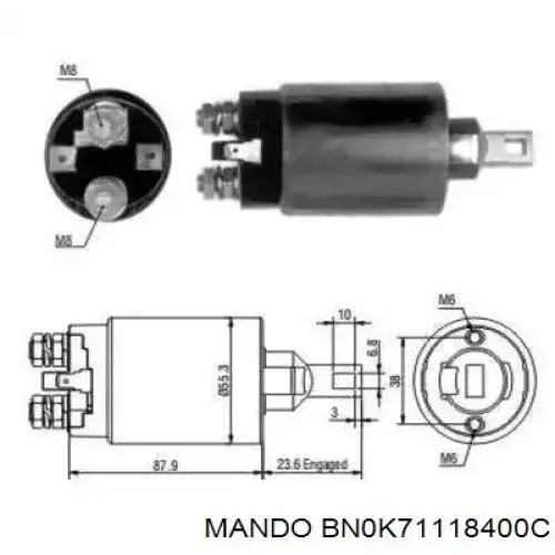 Стартер BN0K71118400C Mando