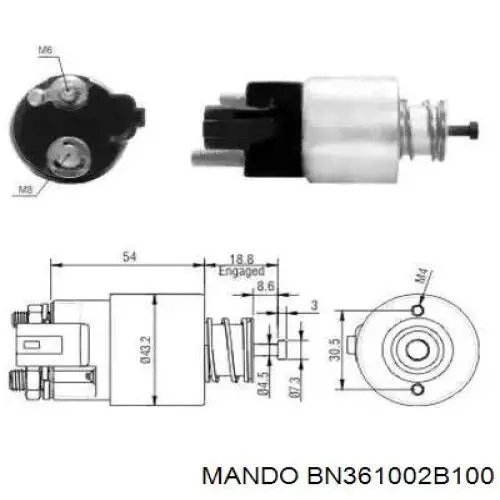 Стартер BN361002B100 Mando