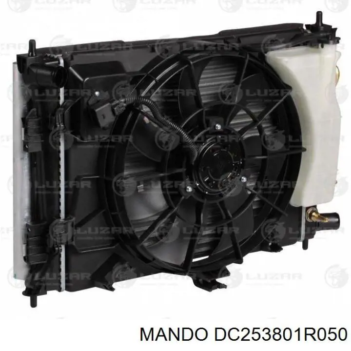 Купити DC253801R050 Mando Дифузор радіатора охолодження, в зборі з двигуном і крильчаткою