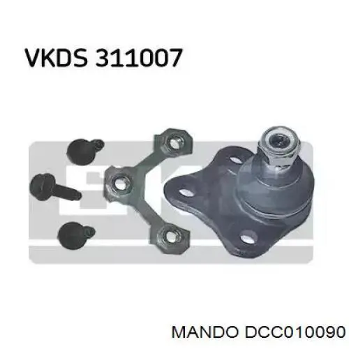 Втулка стабілізатора заднього Mando DCC010090 ціна, від 1.70 USD