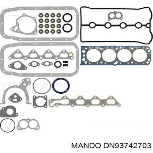 Комплект прокладок двигуна, повний Mando EGOND00007 ціна, від 43.75 USD