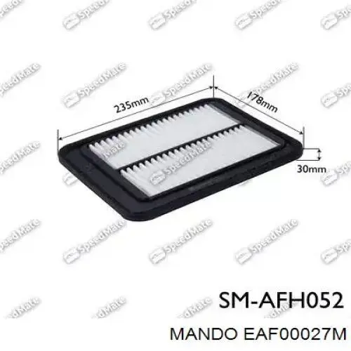 Елемент повітряного фільтра Mando EAF00027M ціна, від 5.63 USD