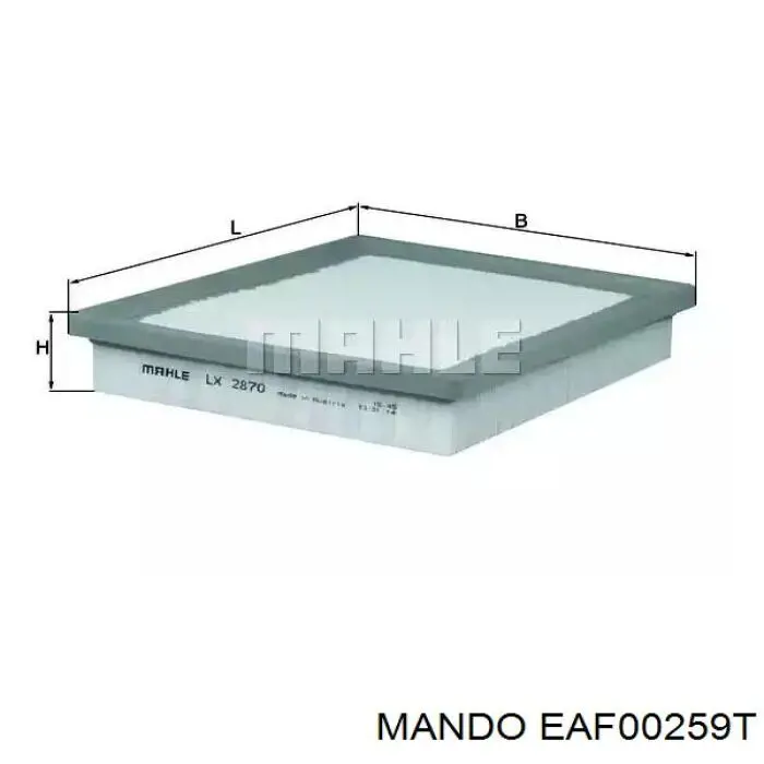 Фільтр повітряний EAF00259T Mando