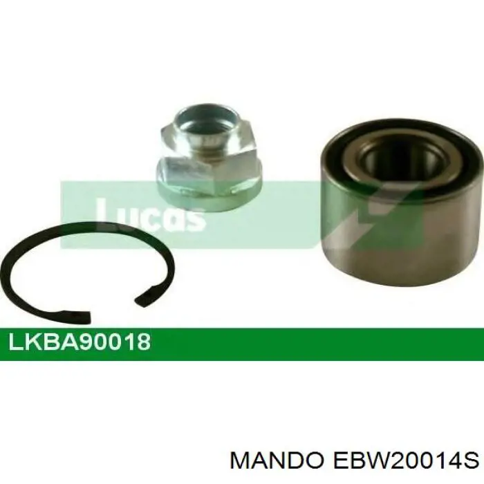 EBW20014S Mando Підшипник ступиці задньої