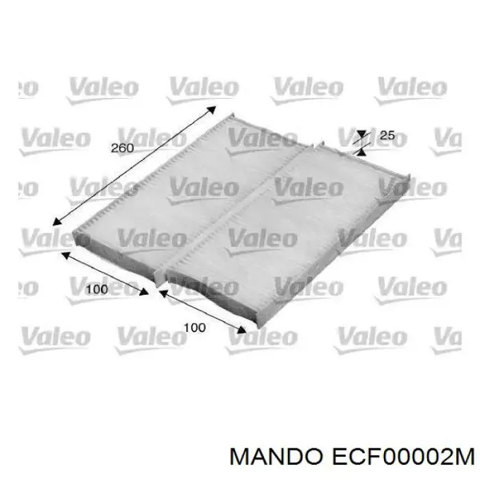 ECF00002M Mando Внутрішньосалонний фільтр