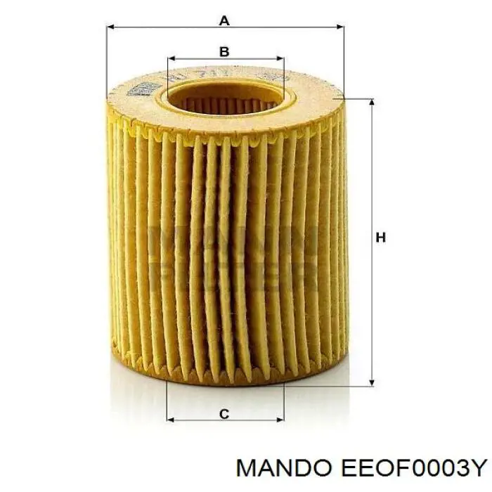 Фільтр масляний EEOF0003Y Mando