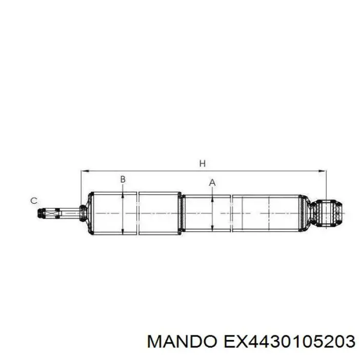 Амортизатор передній EX4430105203 Mando