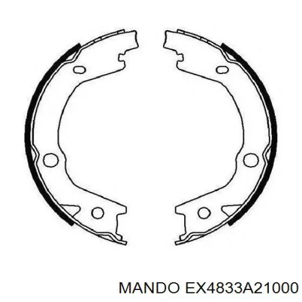 Купити EX4833A21000 Mando Гальмівні колодки гальма стоянки