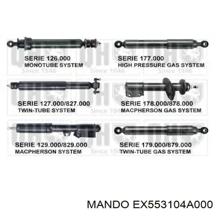 Задній амортизатор Denckermann DSB203G