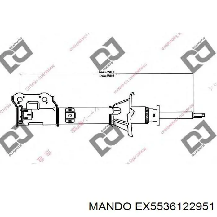 EX5536122951 Mando Амортизатор задній, правий