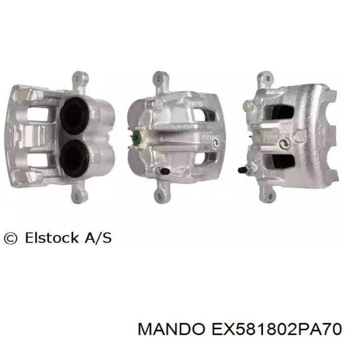 Супорт гальмівний передній лівий Mando EX581802PA70 ціна, від 38.26 USD