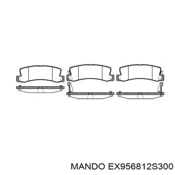 EX956812S300 Mando Датчик АБС (ABS) задній правий