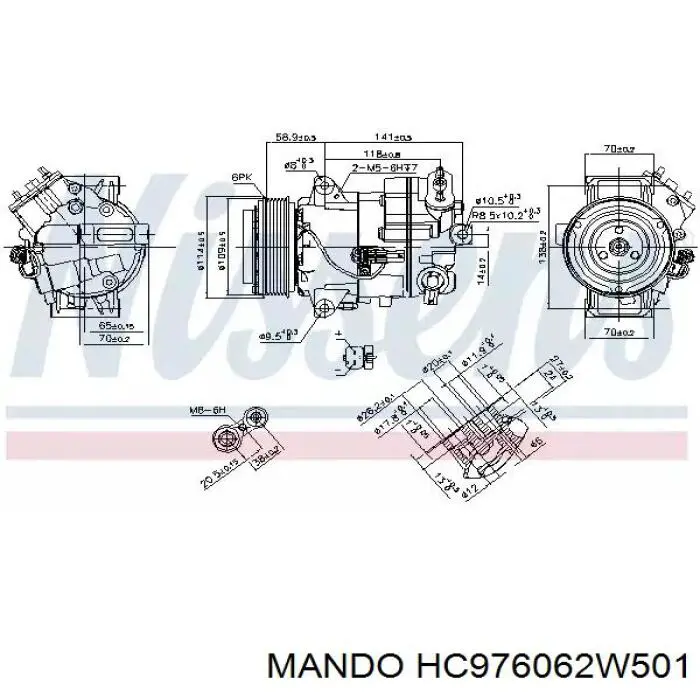 Радіатор кондиціонера 976062W501 HCC
