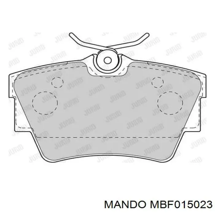 Задні гальмівні колодки Mando MBF015023 ціна, від 16.96 USD