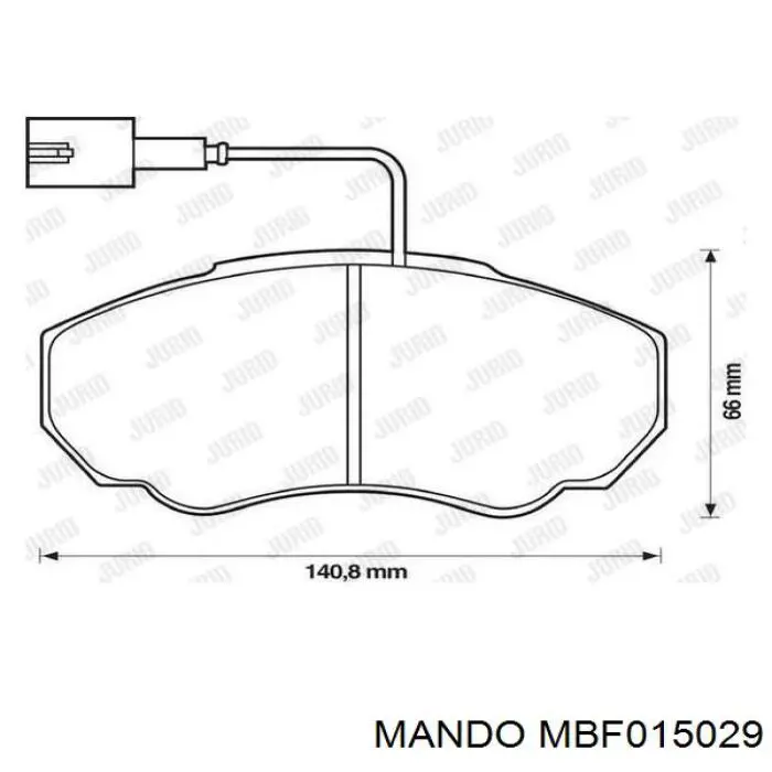 Передні тормозні колодки 9949516 Peugeot/Citroen