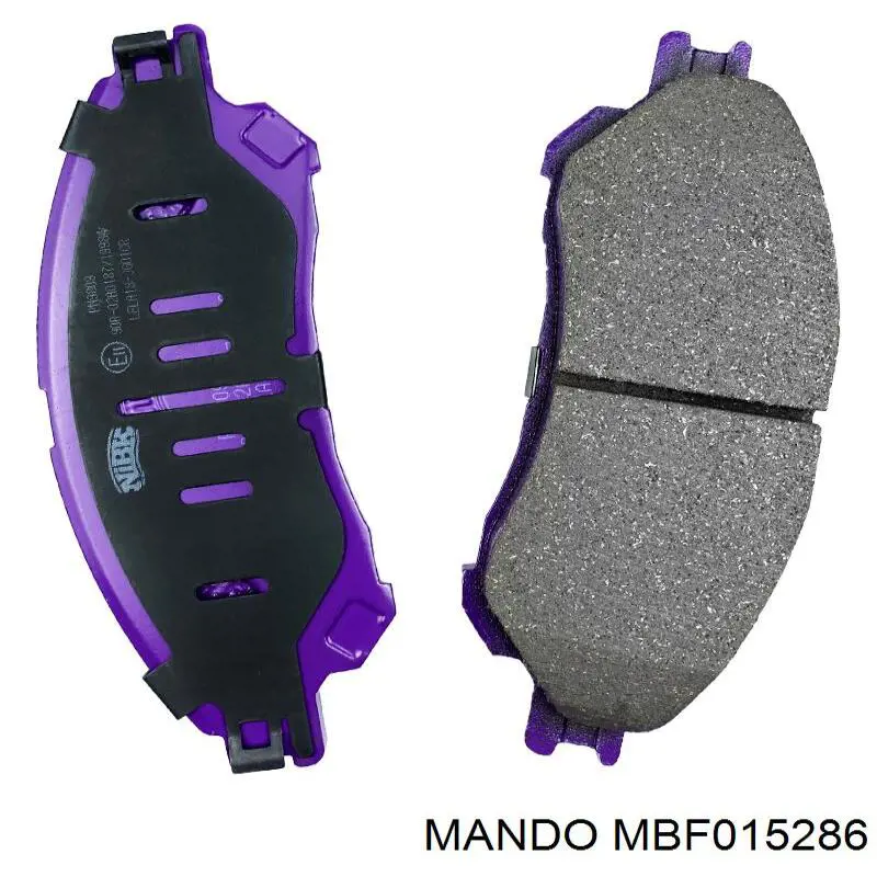Передні тормозні колодки MBF015286 Mando