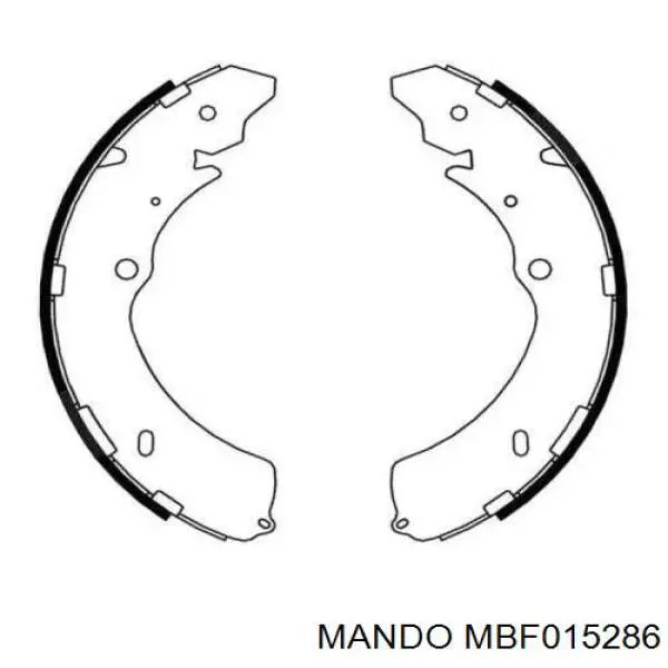 Гальмівні колодки Mando MBF015286 ціна, від 25.34 USD