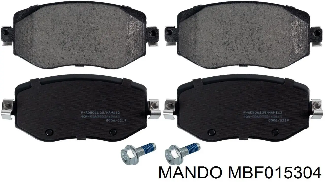 MBF015304 Mando Передні гальмівні колодки