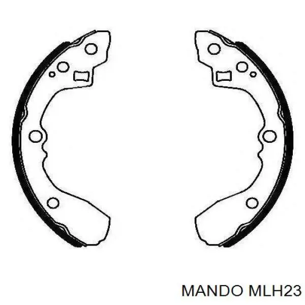 MLH23 Mando колодки гальмові задні, барабанні