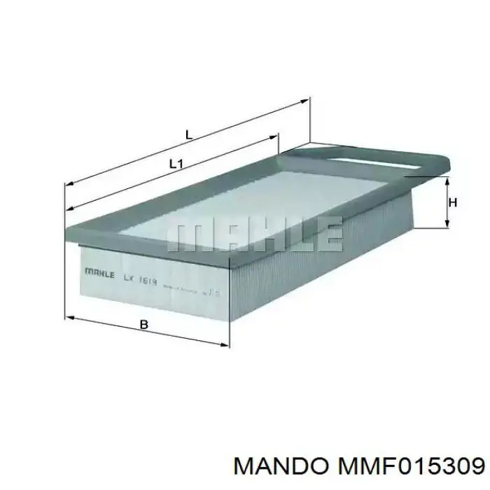 Фільтр повітряний MMF015309 Mando