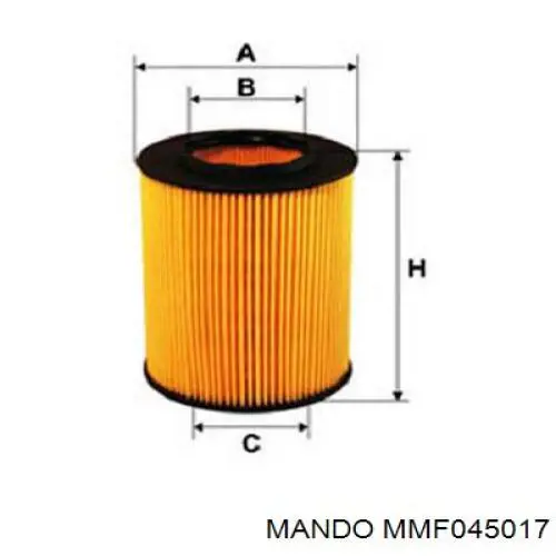 Фільтр масляний MMF045017 Mando