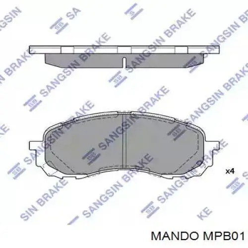 Гальмівні колодки Mando MPB01 ціна, від 20.84 USD