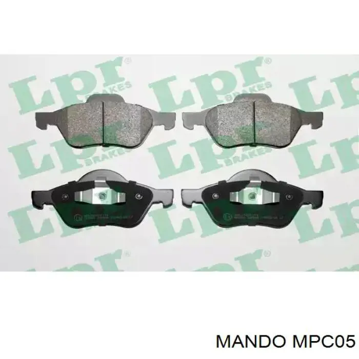 Купити MPC05 Mando Колодки гальмівні передні, дискові
