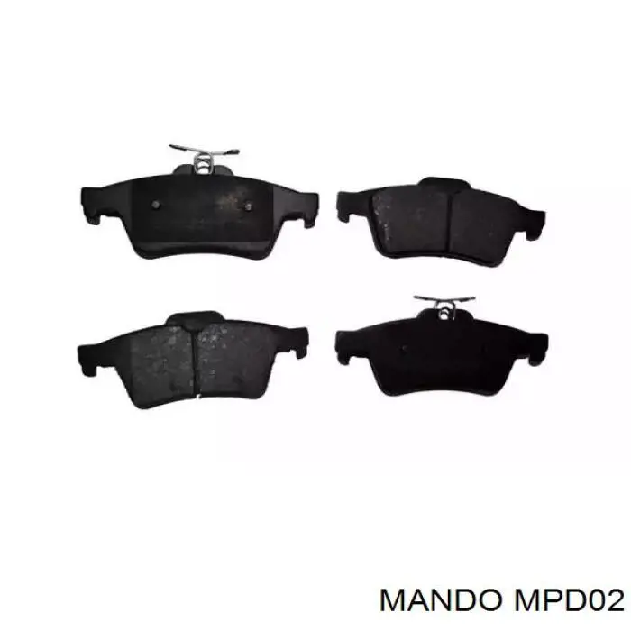 Купити MPD02 Mando Колодки гальмівні передні, дискові