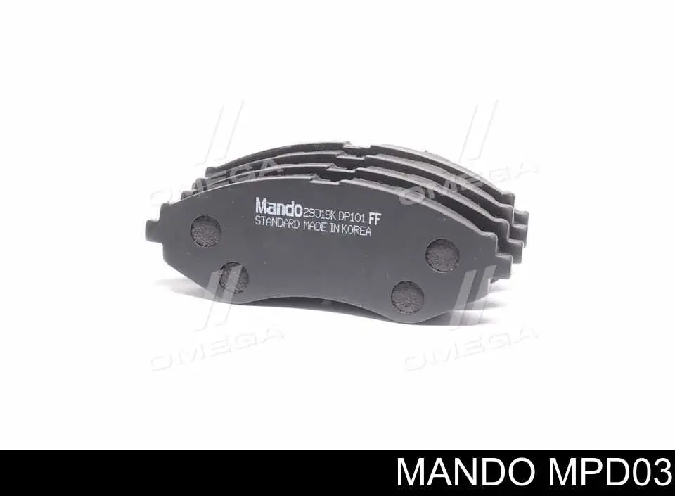 MPD03 Mando Передні гальмівні колодки