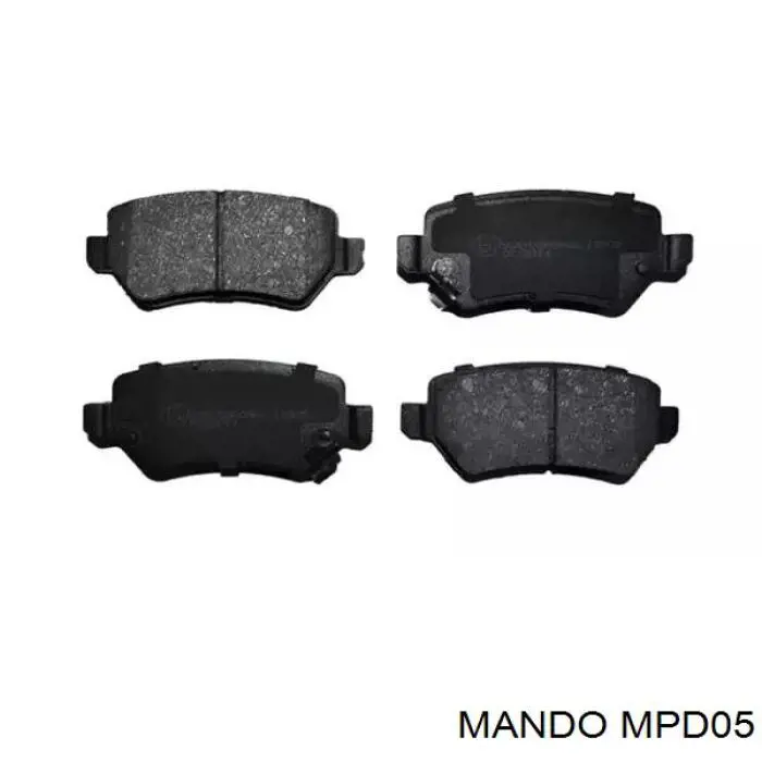 Купити MPD05 Mando Колодки гальмівні передні, дискові