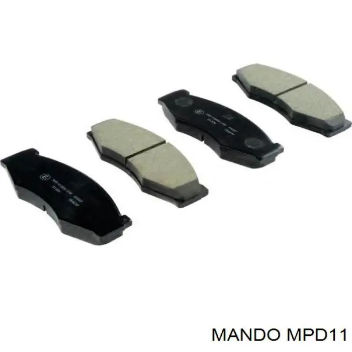 MPD11 Mando Колодки гальмівні задні, дискові
