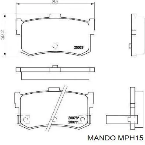 Купити SP1074 Hi-q Задні колодки