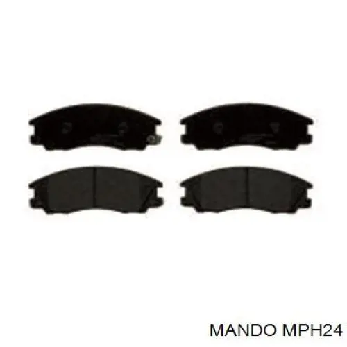 MPH24 Mando колодки гальмівні передні, дискові