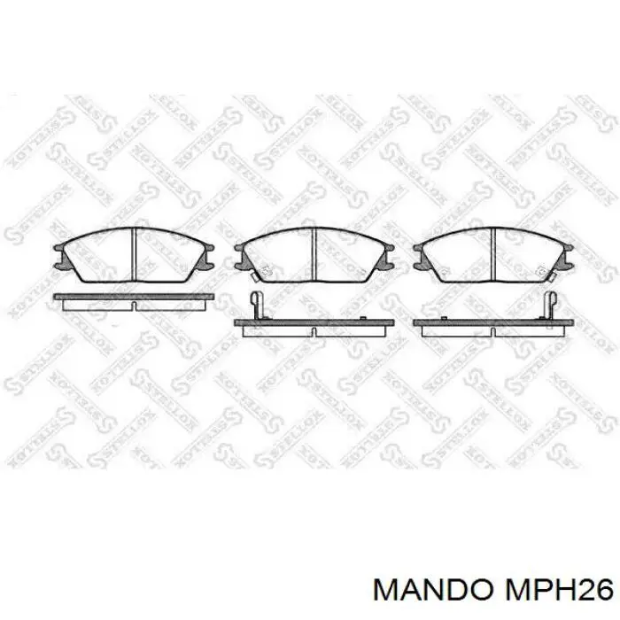 Передні тормозні колодки MPH26 Mando