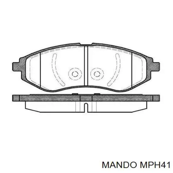 Гальмівні колодки Mando MPH41 ціна, від 25.11 USD