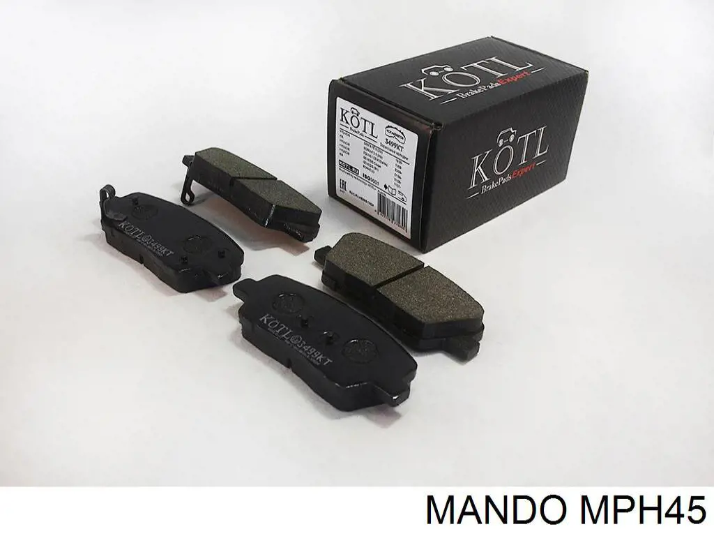 MPH45 Mando колодки гальмові задні, дискові