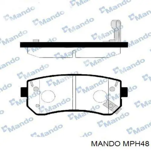 MPH48 Mando Передні гальмівні колодки