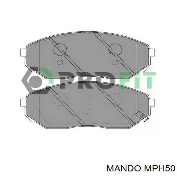 Гальмівні колодки Mando MPH50 ціна, від 23.91 USD