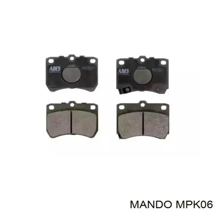 Гальмівні колодки Mando MPK06 ціна, від 13.01 USD