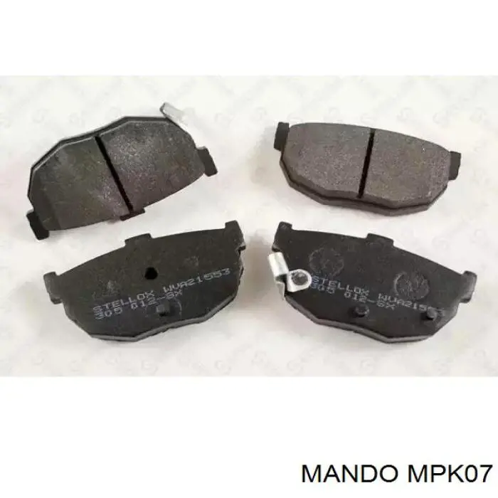 MPK07 Mando колодки гальмівні передні, дискові