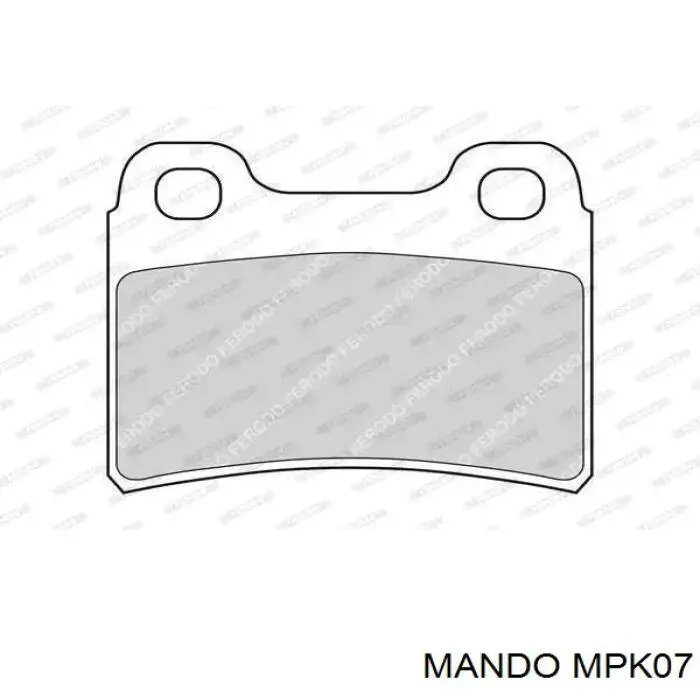 Передні тормозні колодки MPK07 Mando