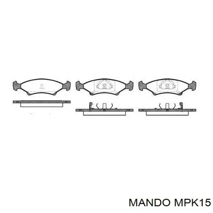 0K2Y23323Z Hyundai/Kia Колодки гальмівні задні, дискові