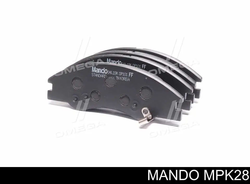 MPK28 Mando Передні гальмівні колодки
