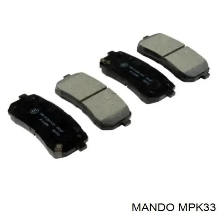 Задні гальмівні колодки Mando MPK33 ціна, від 16.00 USD