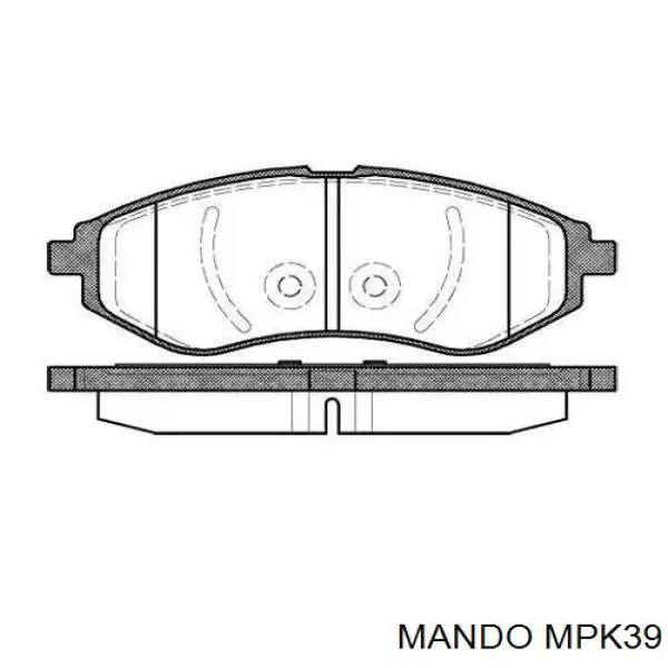 Гальмівні колодки Mando MPK39 ціна, від 15.35 USD