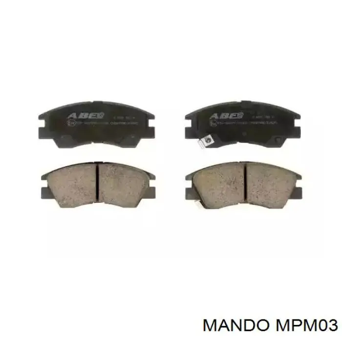 Купити MPM03 Mando Колодки гальмівні передні, дискові