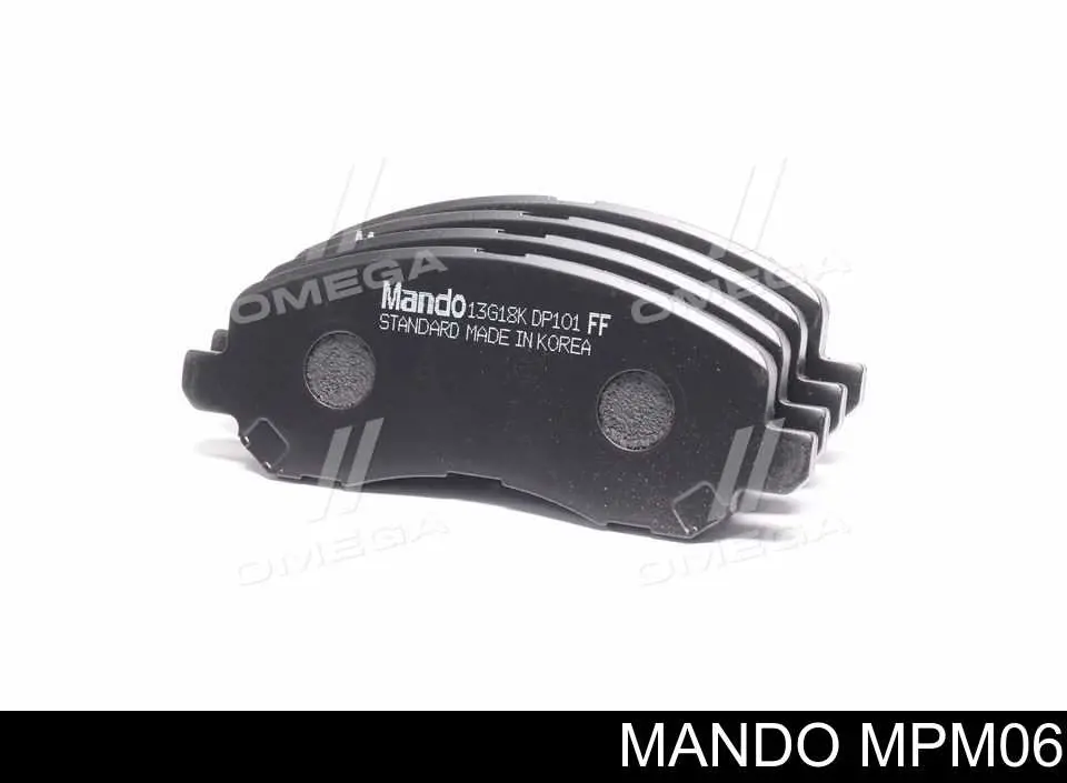 MPM06 Mando Передні гальмівні колодки