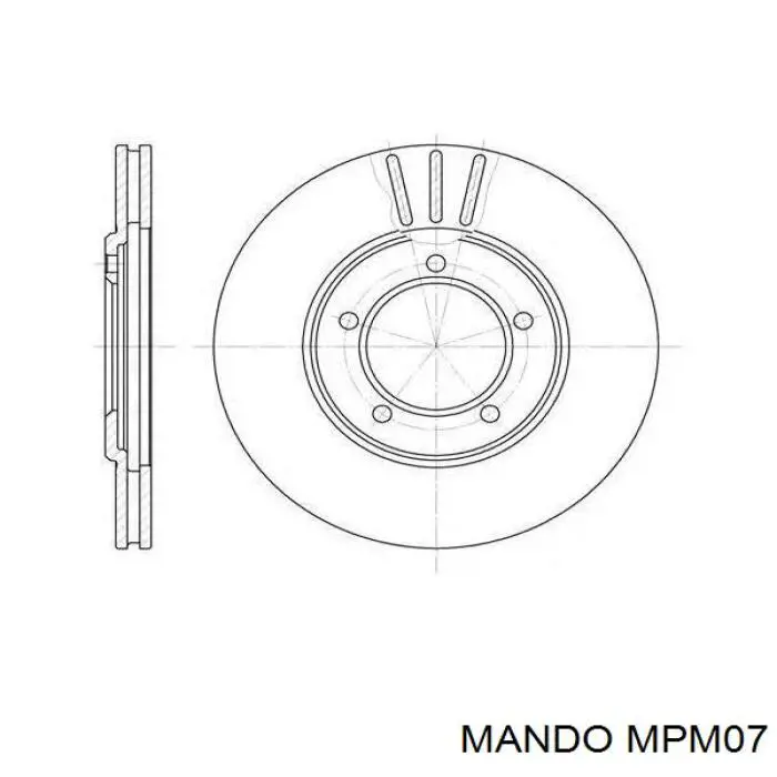 Купити MPM07 Mando Задні колодки