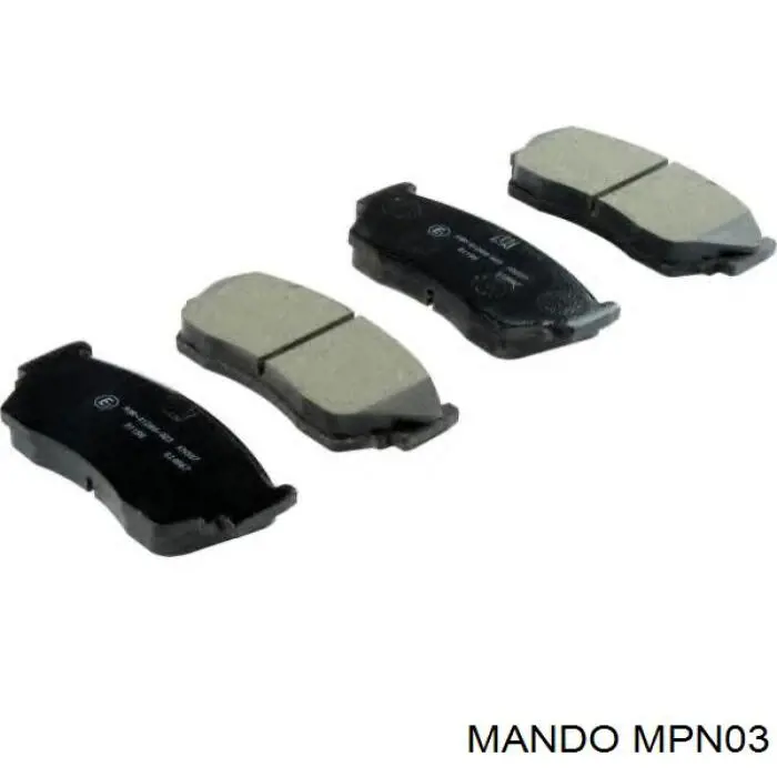Купити MPN03 Mando Колодки гальмівні передні, дискові