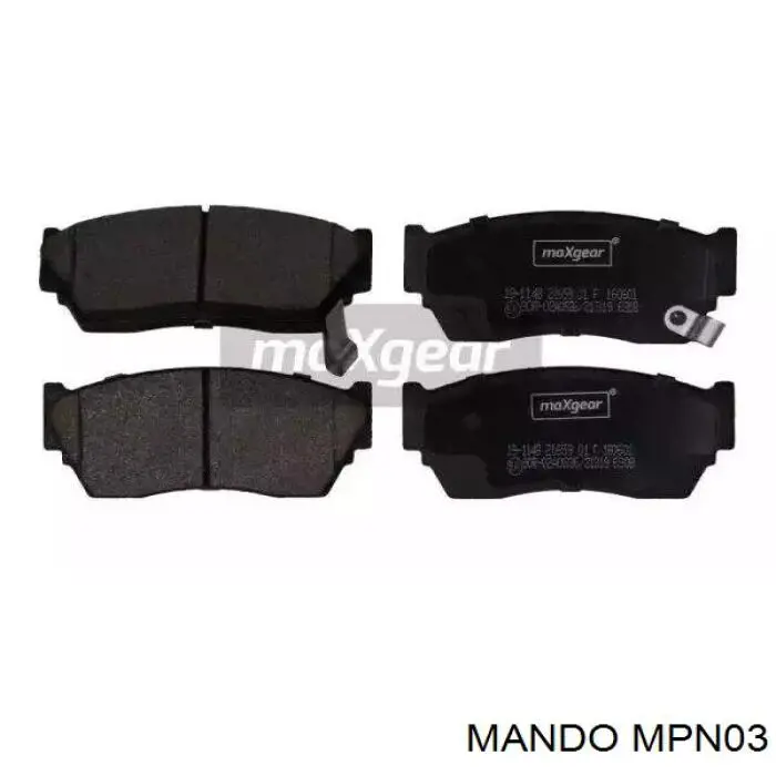 MPN03 Mando колодки гальмівні передні, дискові